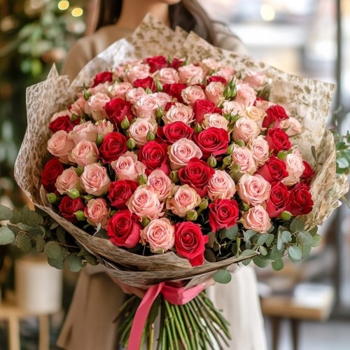 Букет 101 троянда 